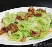 Fried Pork Crumbs with Napa Cabbage