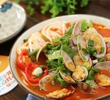 Spicy Mussels Rice Noodles