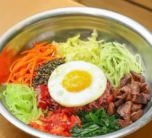 Low-Cal Beef Cubes Korean Bibimbap