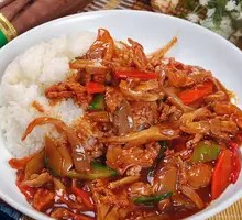 Shiitake Mushroom and Pork Rice Bowl