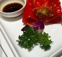 Golden Shrimp Red Rice Noodle Roll