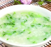 Green Vegetable Rice Porridge