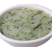 Cucumber and Century Egg Soup