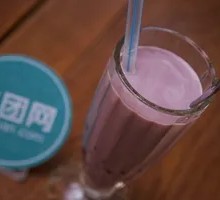 Blueberry Bubble Tea with爆爆珠