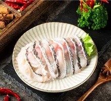 Black fish slices