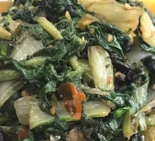 Stinky Bean Paste with Ox Tongue Greens