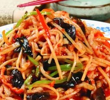 Pickled Chili Pork Rice in Wooden Bucket