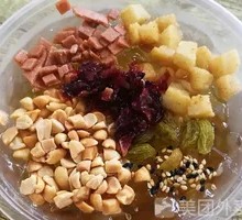 Rose Glutinous Rice Balls with Ice Jelly