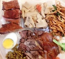 Pork Shank, Roast Duck, and Shredded Chicken Platter