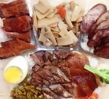 Pork Shank, Roast Duck, and Sausage Platter