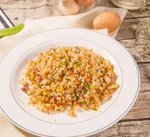 Red Onion Chicken Fried Rice with Coke