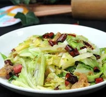 Fried Pork Crumbs with Napa Cabbage