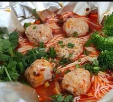 Spicy Meatball Rice Noodles