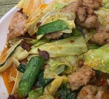 Cabbage and Pork Slice Rice