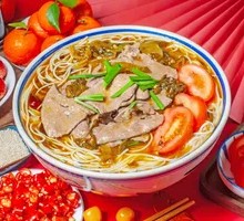 Sour Cabbage Pork Liver Noodles