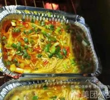 Aluminum-Wrapped Enoki Mushrooms