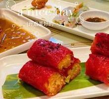 Golden Shrimp Blood Sausage Roll