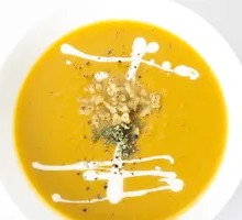 Silky Almond Pumpkin Soup