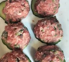Hand-Beaten Cilantro Beef Meatballs
