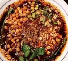 Special Pea and Pork Noodles in Spicy Sour Sauce