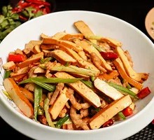 Fried Tofu and Pork Rice Bowl