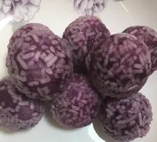 Purple Sweet Potato Glutinous Rice Balls