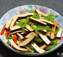 Green Pepper Stir-fried Tofu Cubes