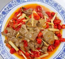 Pickled Chili Stir-fried Lamb Liver
