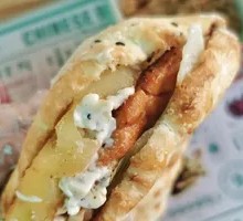 Grilled Pineapple Chinese Burger