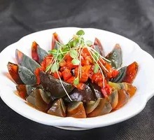 Sautéed Pepper Preserved Egg