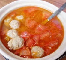 Tomato Meatball Hot Rice