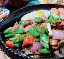 Grilled Beef on Iron Plate