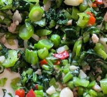 Salted Mustard Greens with Minced Pork