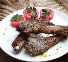 Roasted Large Lamb Ribs