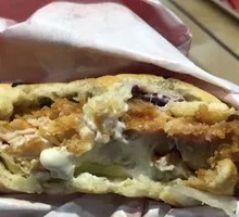 Spicy Chicken Leg Chinese Burger