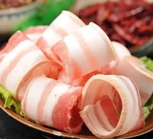 Freshly Sliced Three-Layer Pork