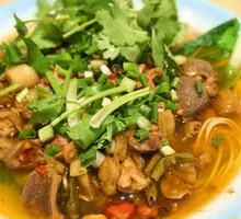 Spicy Pickled Pepper Chicken Offal Noodles