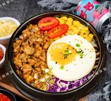 Black Pepper Chicken Stone Pot Rice