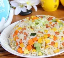 Mixed Ham Egg Fried Rice