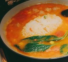 Tomato Meatball Bean Soup Rice