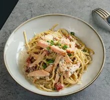 Truffle Bacon Chicken Noodles