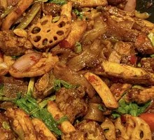 Dry Pot Pork Ribs and Chicken