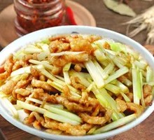Stir-fried Leek with Pork