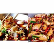 Taro Chicken with Shrimp Rice Set