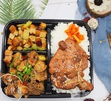 Pork Chop and Potato Ribs Set Meal