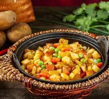 Sausage and Potato Rice