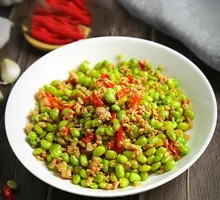Fried Mung Bean with Minced Meat | Crushed Pepper Rice