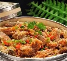 Steamed Earth Eel with Flour