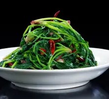 Stir-fried Spinach with Chili