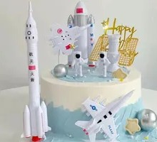 Aerospace Rocket Birthday Cake